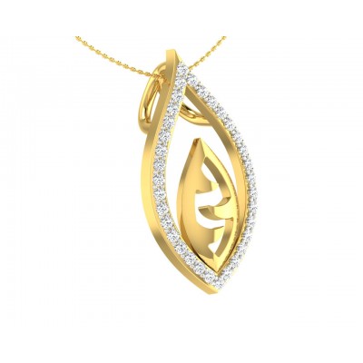 Shiva’s Third Eye pendant in Gold with diamonds